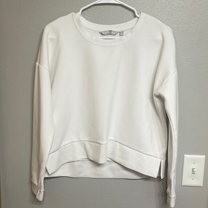 White athleta sweater. Worn once. Size small